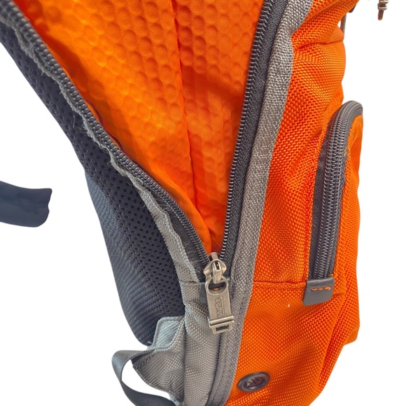 TUMI Alpha Bravo Knox Backpack in Grey and Orange - Picture 10 of 15